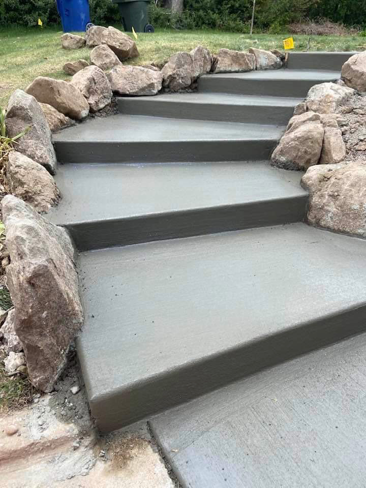 Colored Concrete in Green Lake